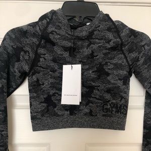 Gymshark Camo Seamless Long Sleeve Crop Top